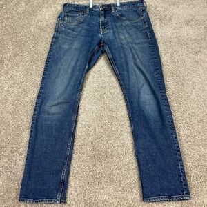 Bonobos‎ Jeans Mens 32x30 Medium Wash Blue Slim Fit 5 Pocket Denim Faded Classic